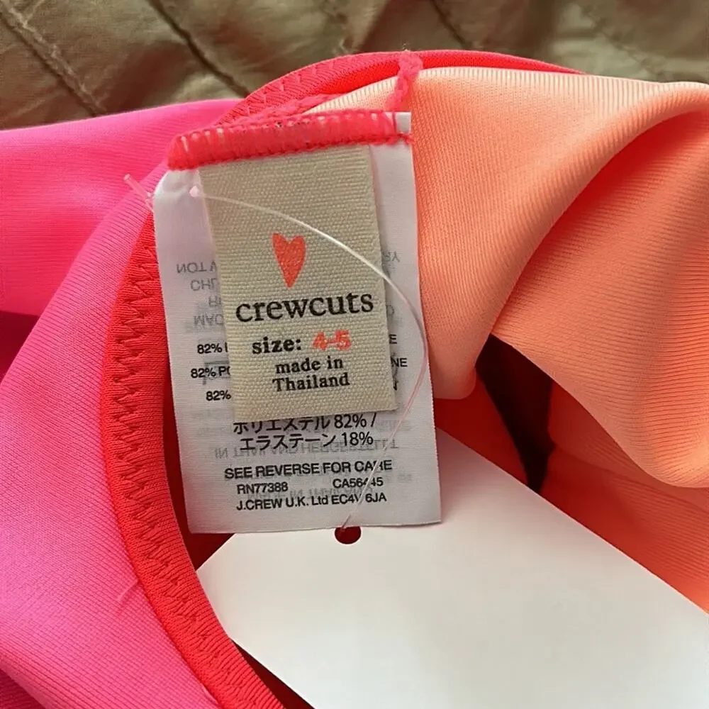 Crewcuts | One piece Reversible Swimsuit Size 4-5 NWT